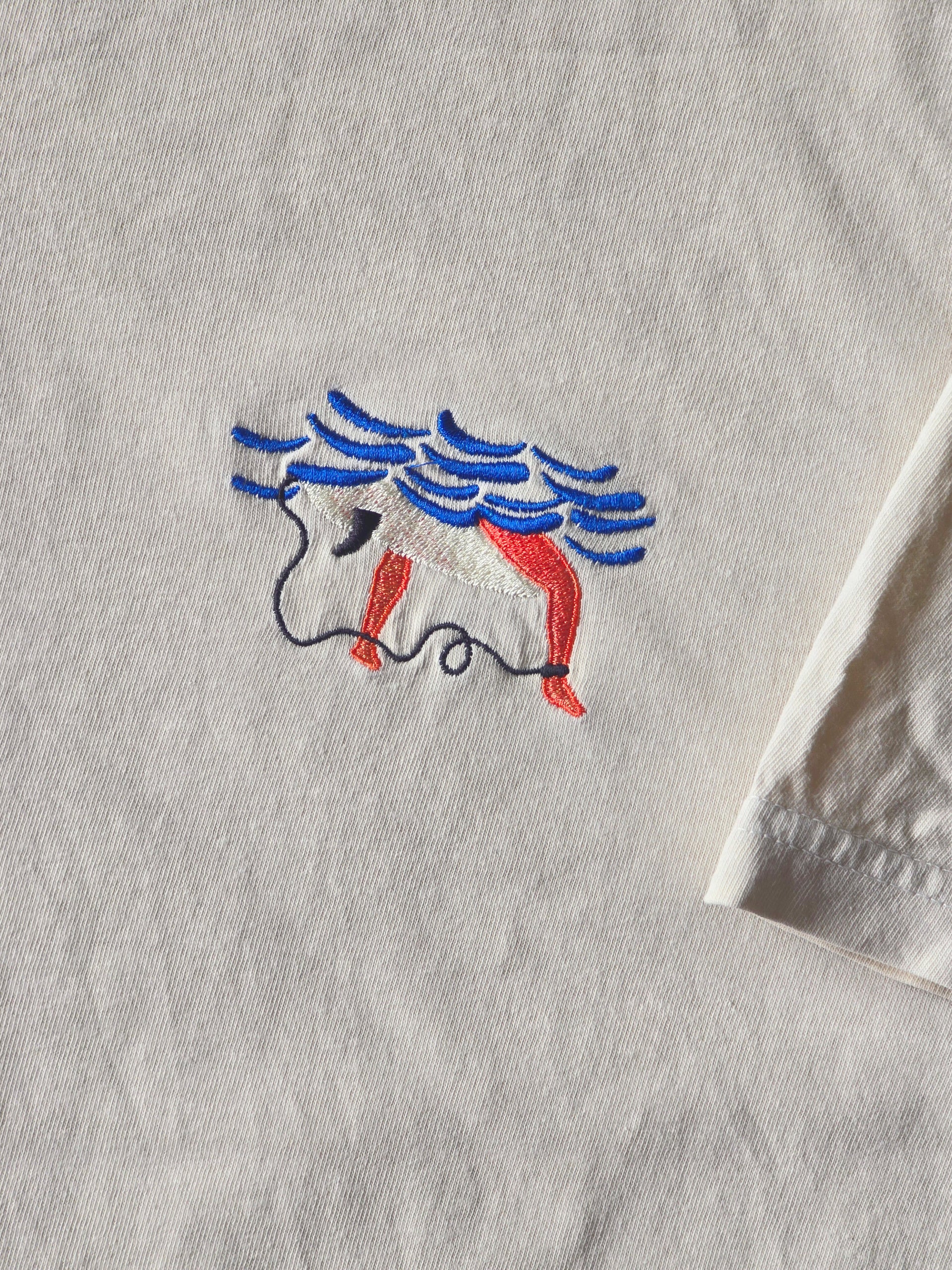 Ocean tourist embroidery tee