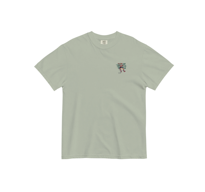 Ocean's dance embroidery tee