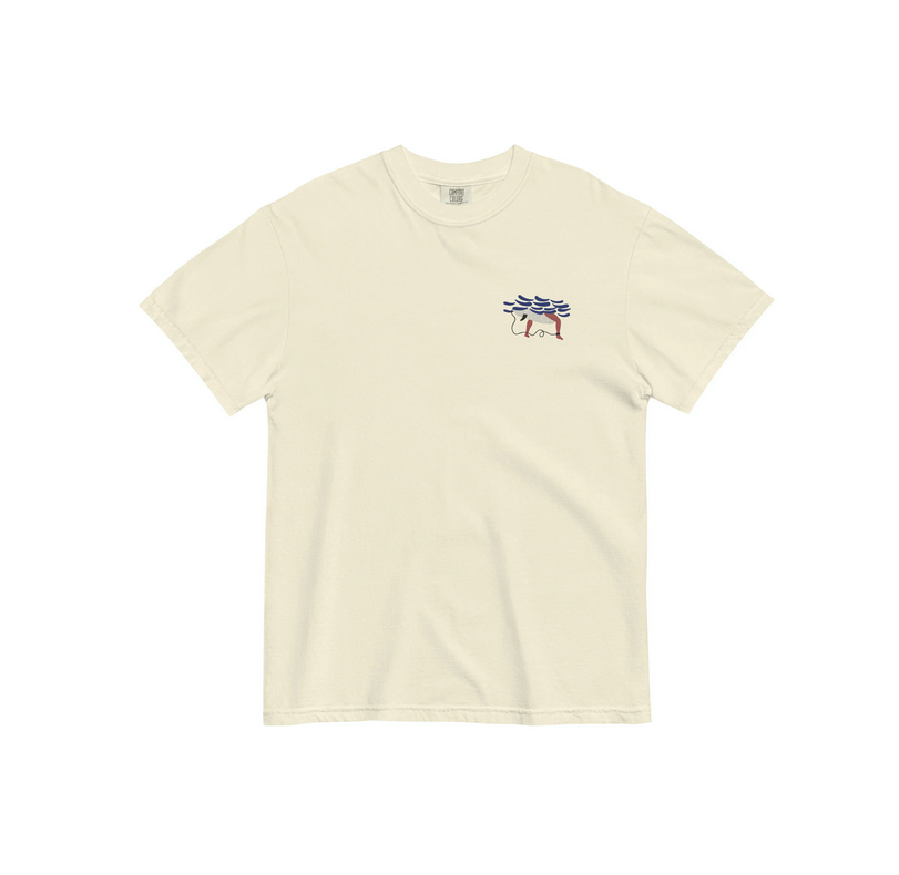Ocean tourist embroidery tee