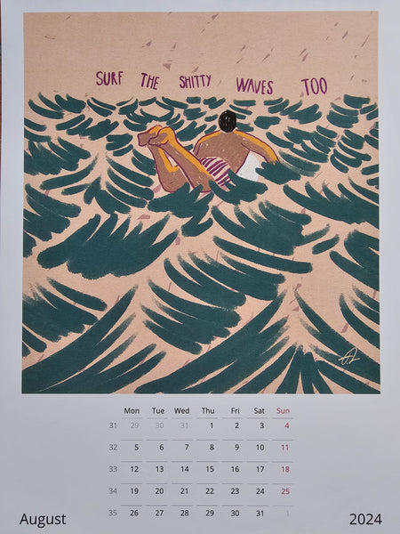 Lavater Art Surfosophy 2024 Calendar