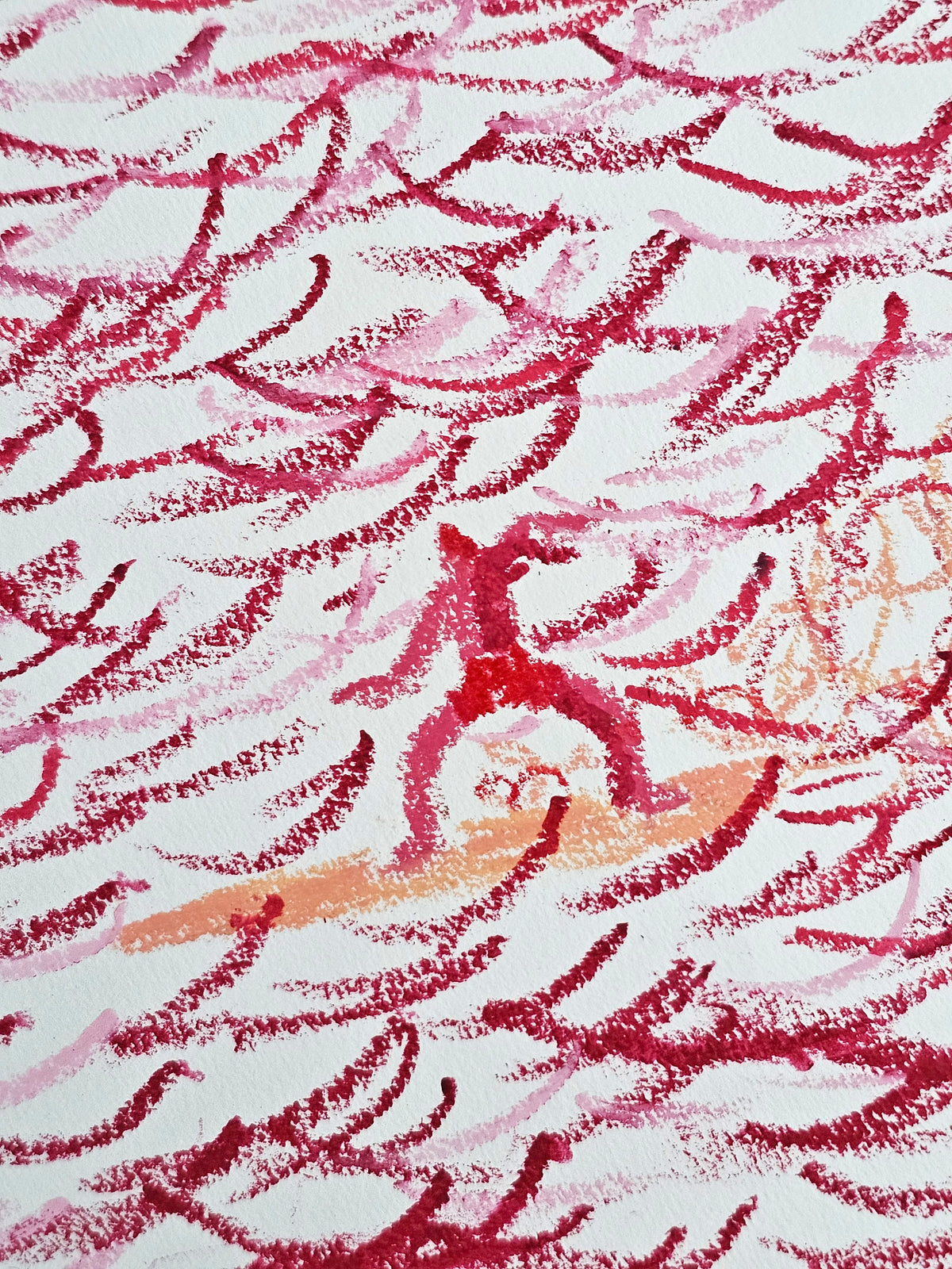 "Hot spot" oil pastel