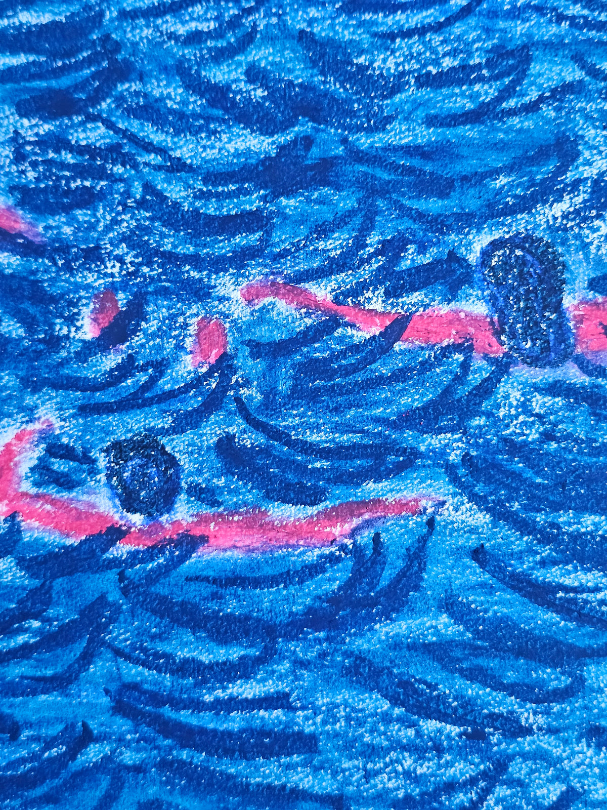 "A few of us" oil pastel
