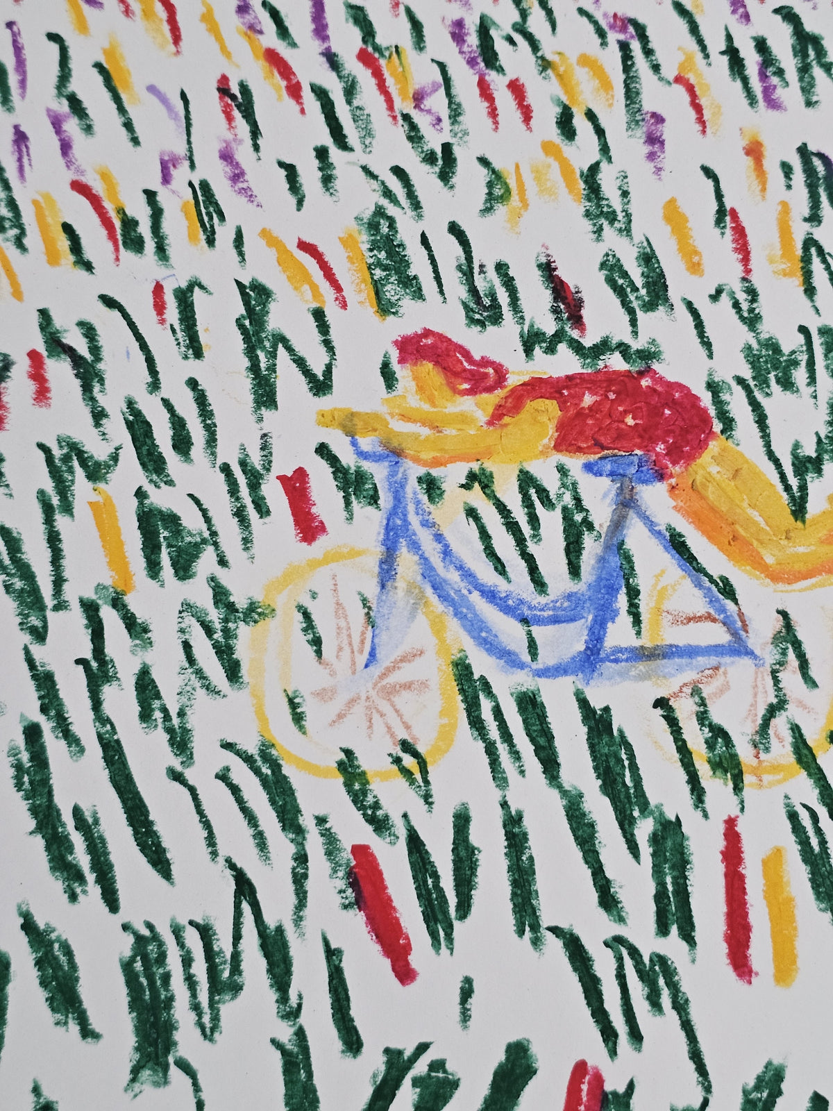 "Easy rider" oil pastel