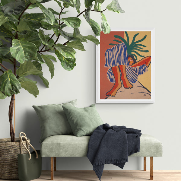 The art of relaxing Framed Print