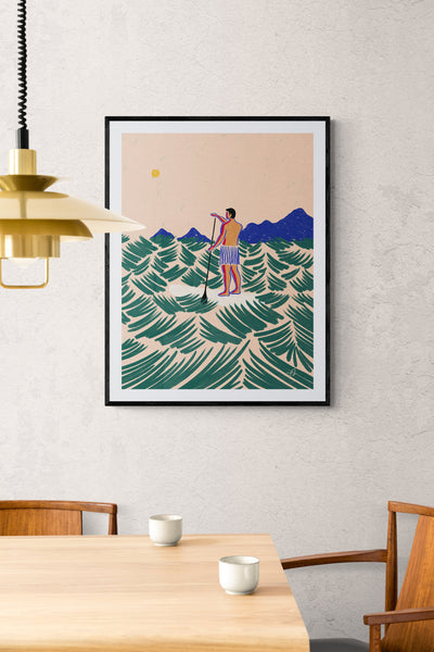 Someplace quiet Framed Print