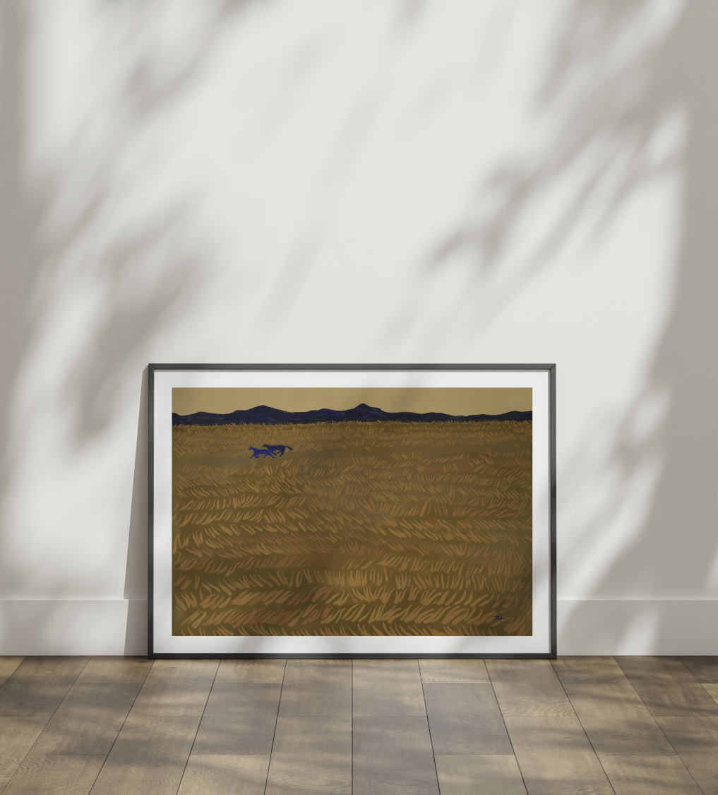 Edge of day Art Print