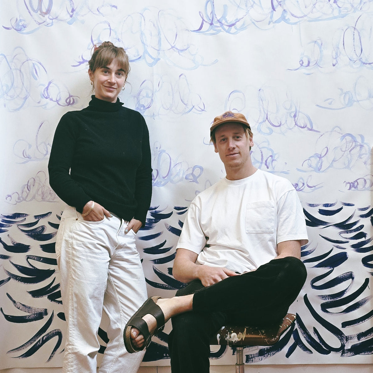 Fabian Lavater with his wife and studio manager Anna Lena Banderet