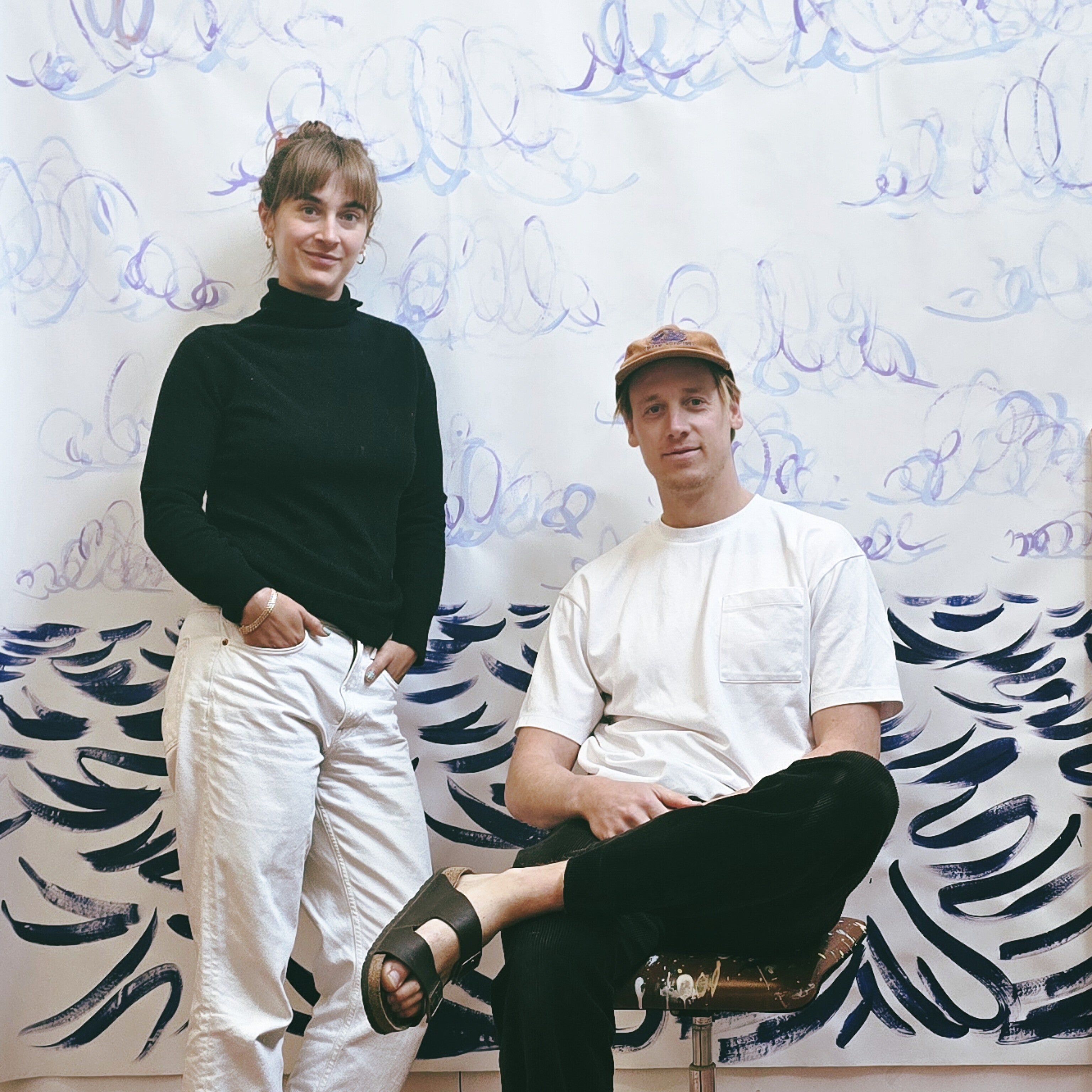 Fabian Lavater with his wife and studio manager Anna Lena Banderet