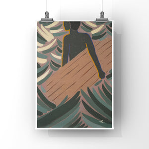 The waves are calling Art Print