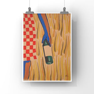 Choosing red Art Print