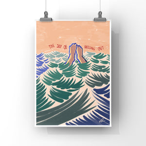 JOMO in the sea Art Print