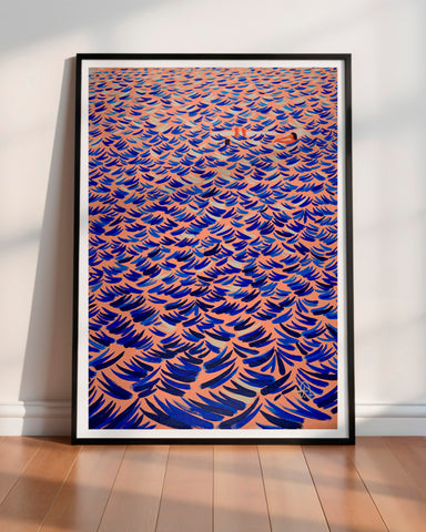 In-between waves Art Print