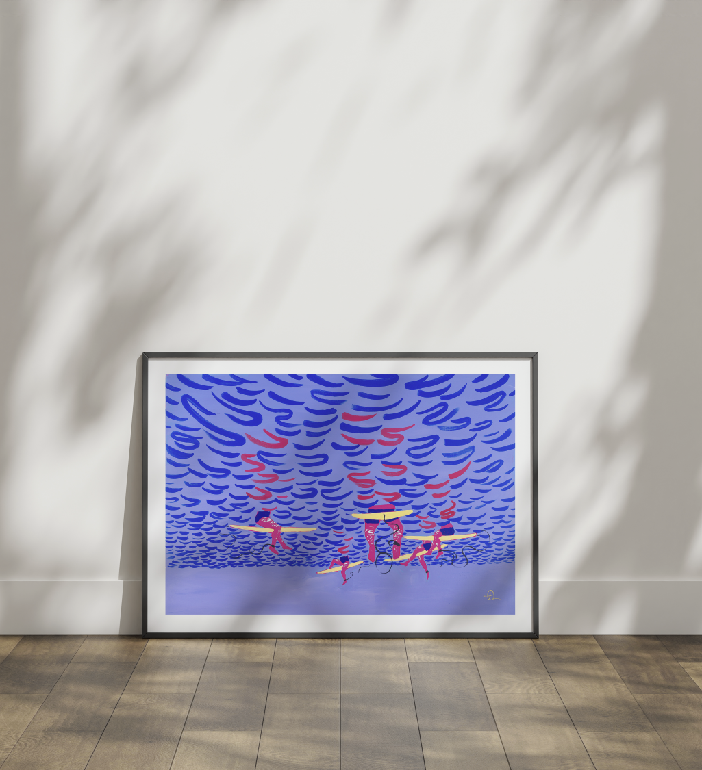Mermaid perspective Art Print