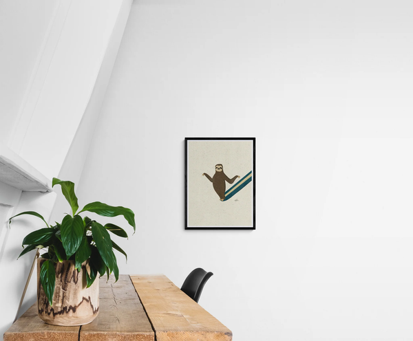 Sliding into the new year with no expectations... Framed Print