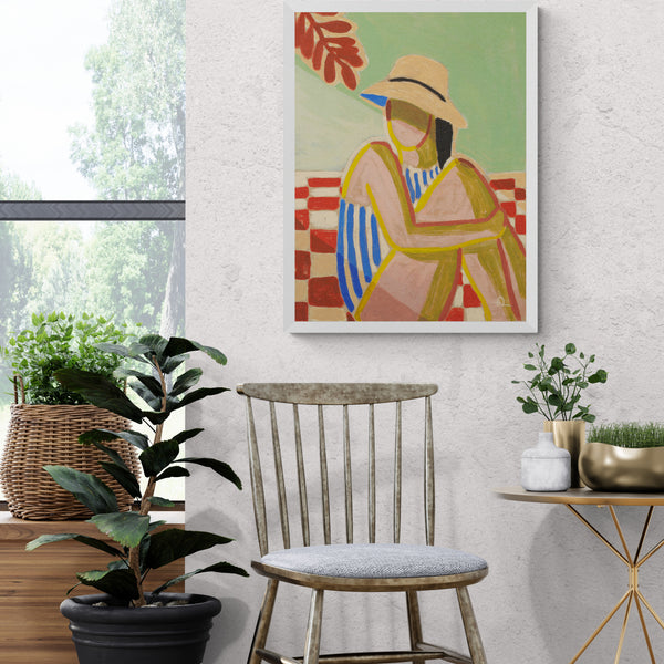 Hiding from the sun Framed & Mounted Print