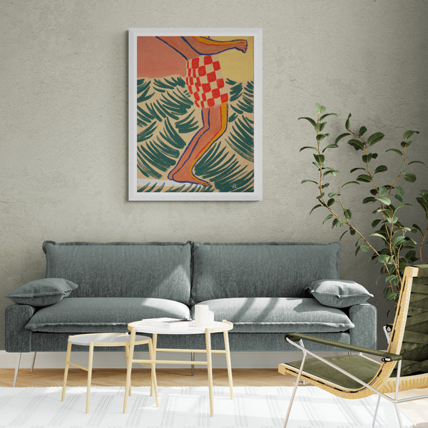 Hang ten and now Framed & Mounted Print