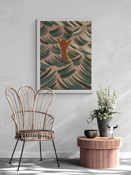 Spreading those vibes Framed Print