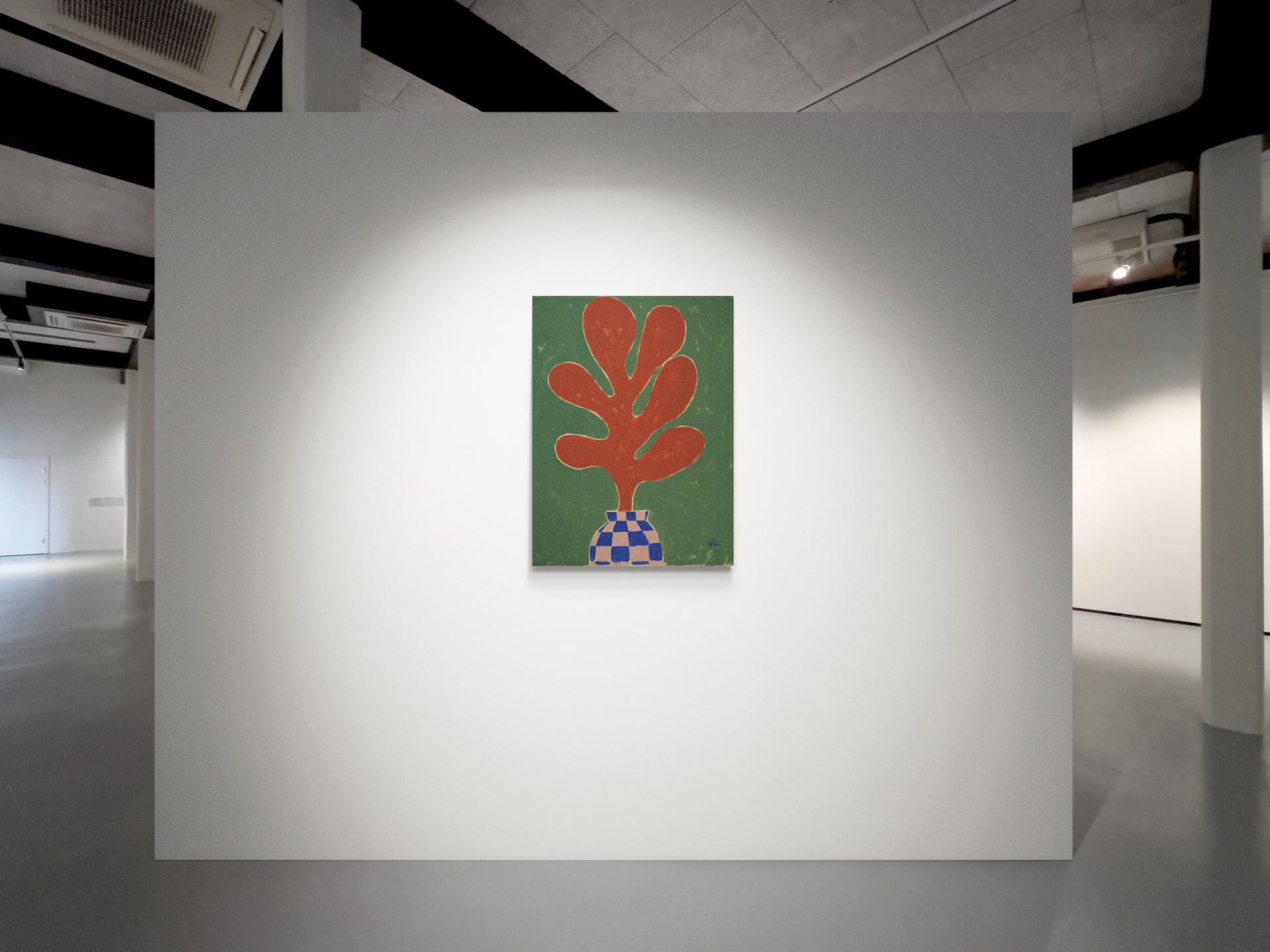 "Red ocean flower" Original