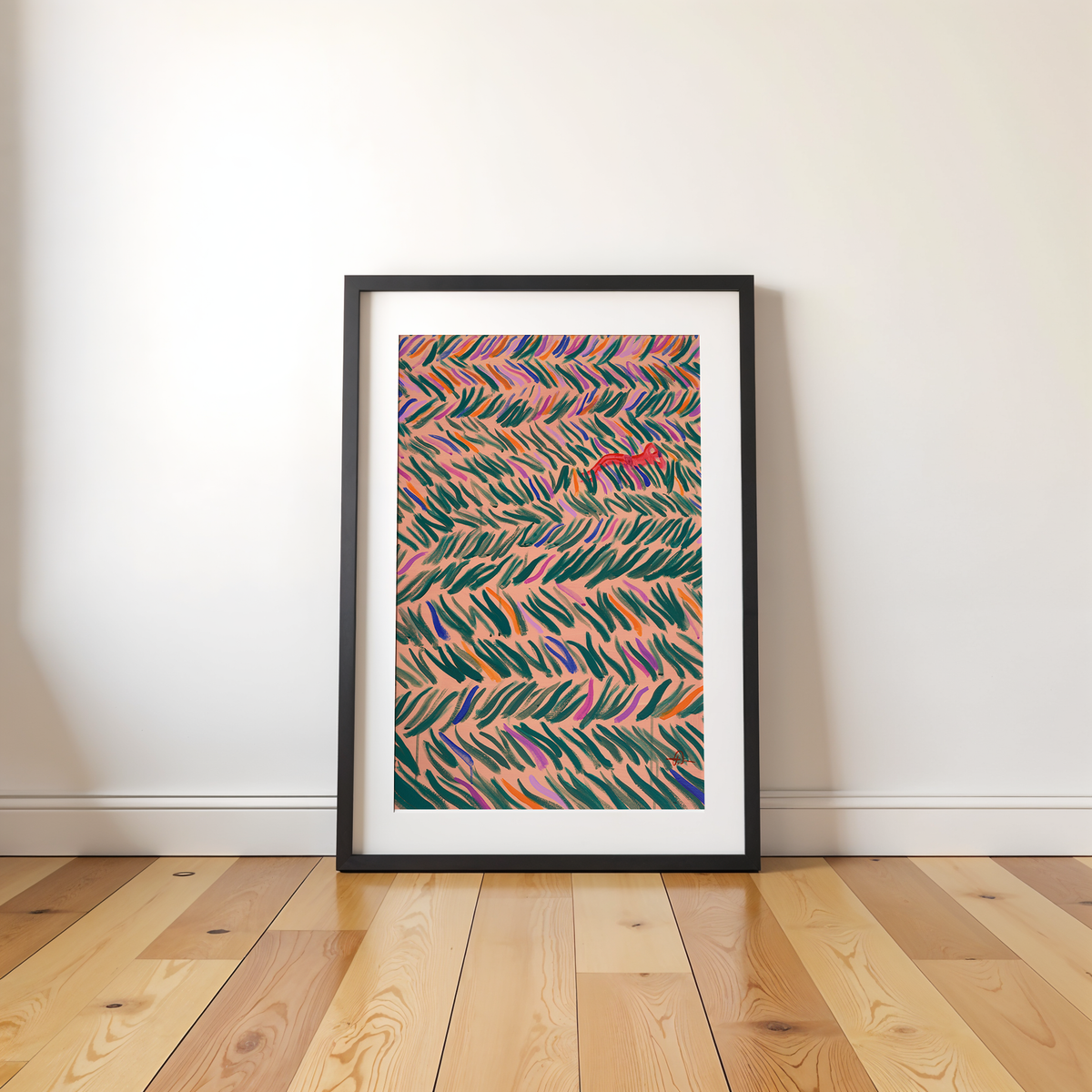 framed art print by fabian lavater showing a man laying in the grass enjoying the sun