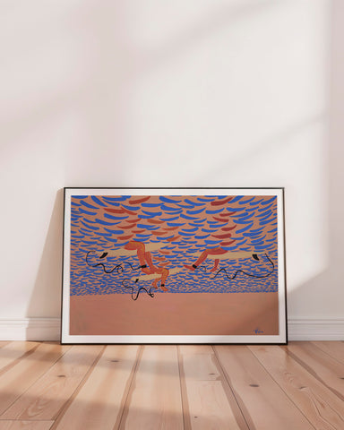 Feet in the water Art Print