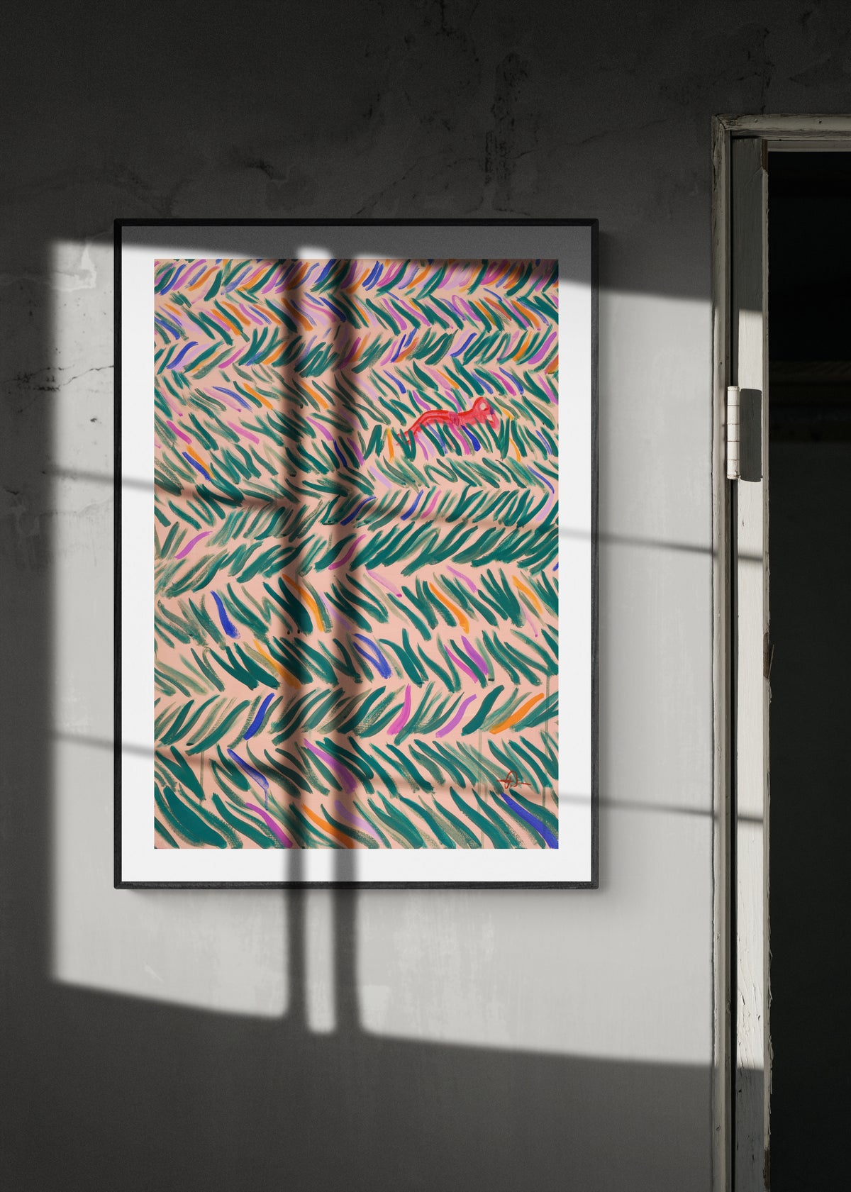 natural light on art print one sunny afternoon by swiss contemporary artist fabian lavater