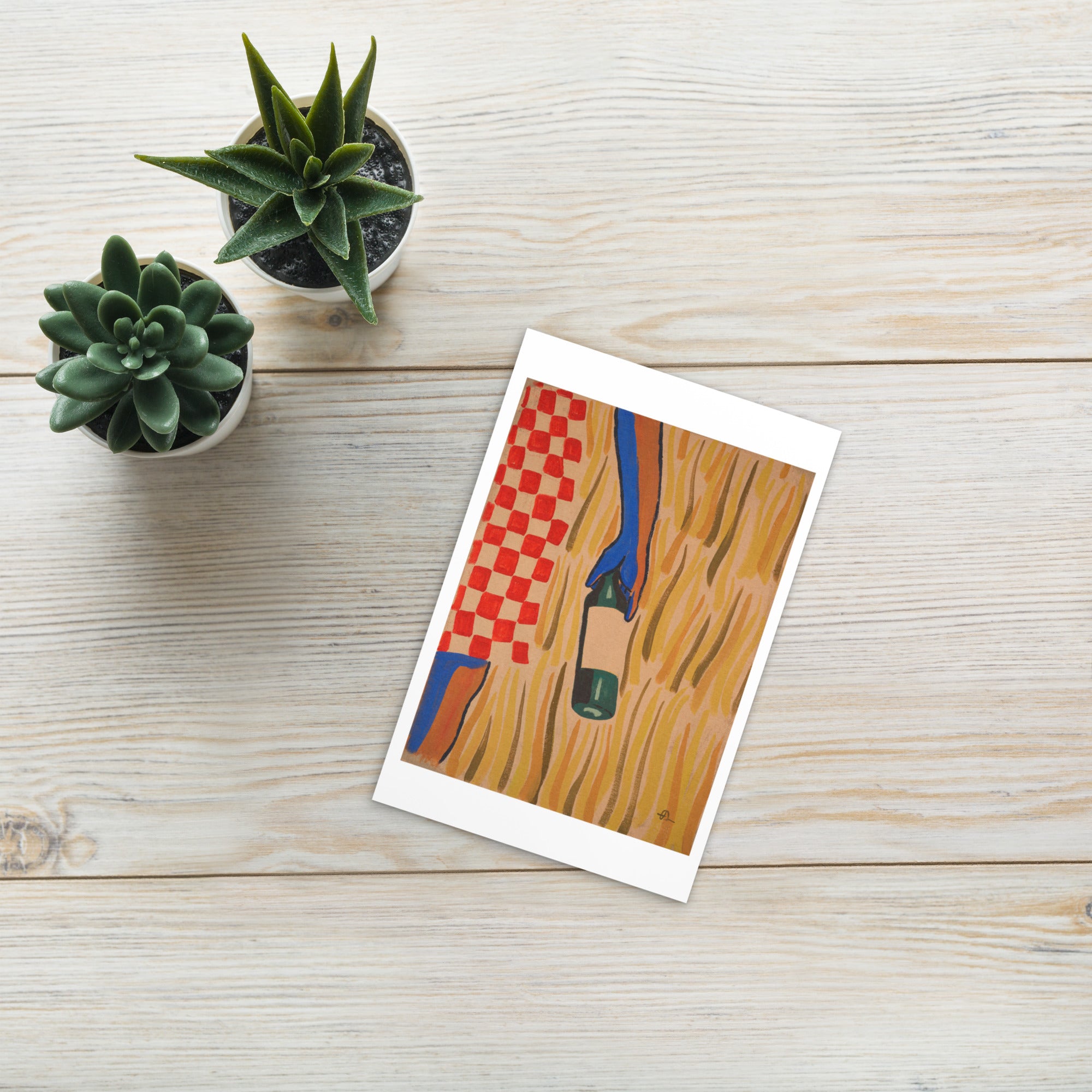 Choosing red Art Postcard
