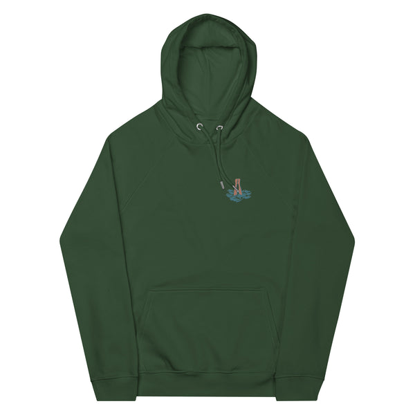 Fuck the surface world organic embroidrey hoodie
