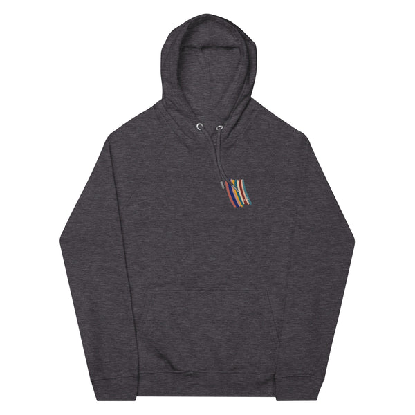 Conquering organic embroidery hoodie