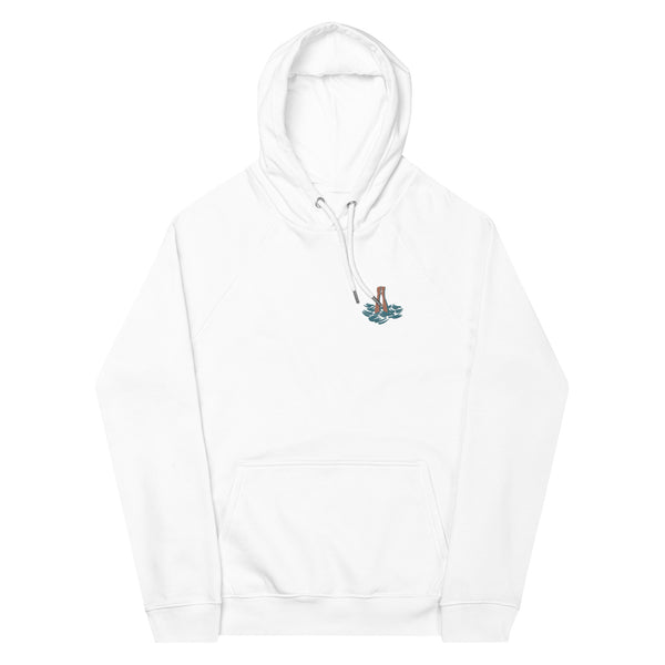 Fuck the surface world organic embroidrey hoodie