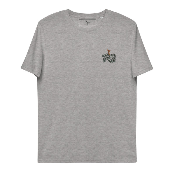 Spreading those vibes organic embroidery tee