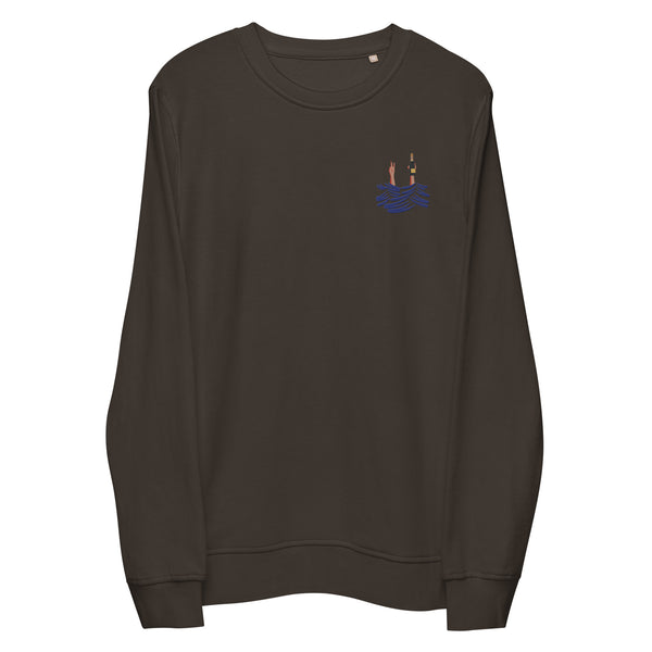 Liquor & Peace organic embroidery sweatshirt