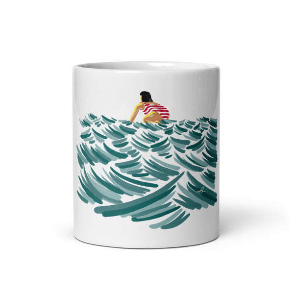 Keep on paddling mug