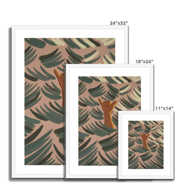Spreading those vibes Framed & Mounted Print