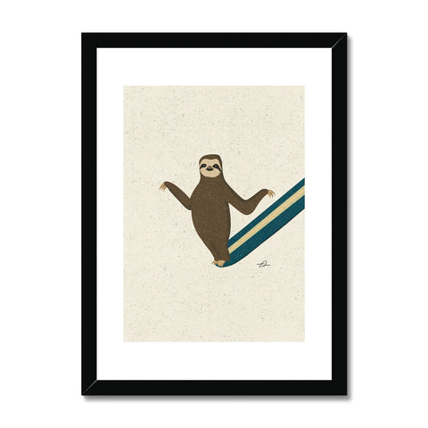 Sliding into the new year with no expectations... Framed & Mounted Print