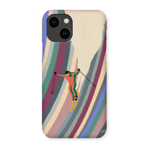 Down the slope Snap Phone Case