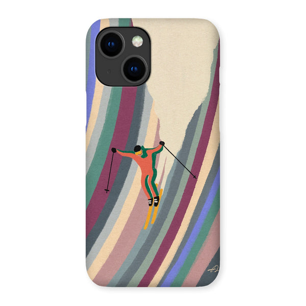 Down the slope Snap Phone Case
