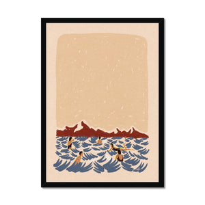 Pool Party Framed Print