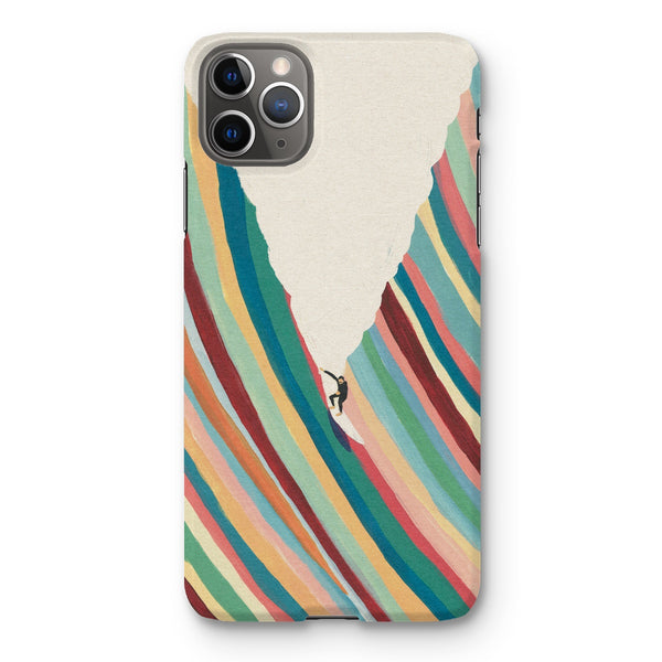 Surfing with Stache Snap Phone Case