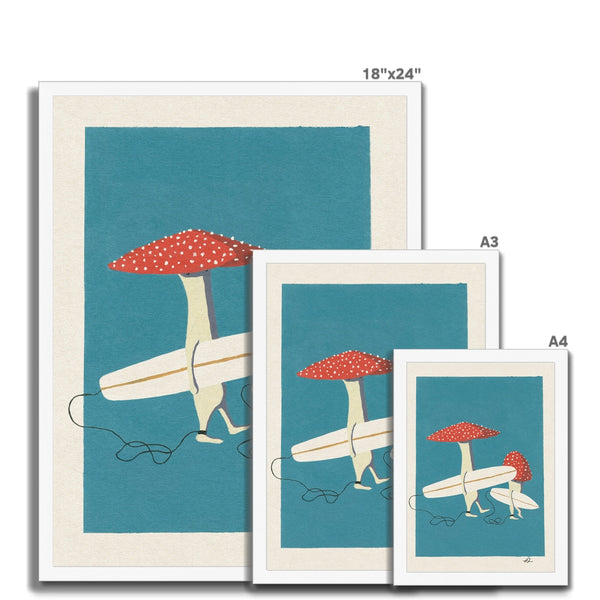 The Toadstool Bro's Framed Print