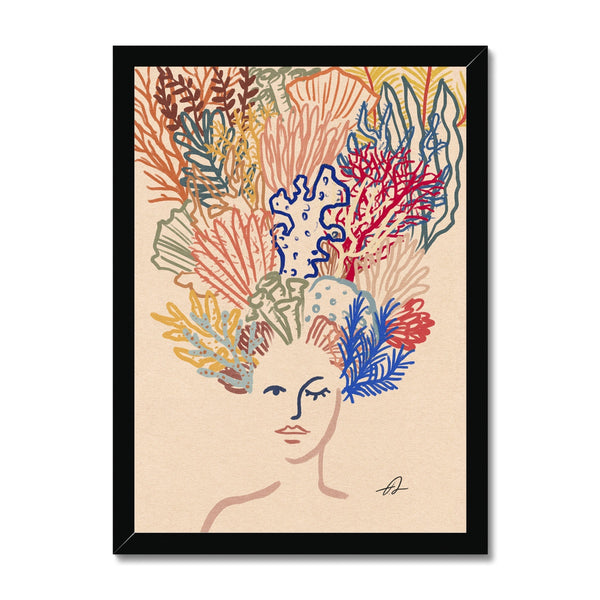 Corals on my mind Framed Print