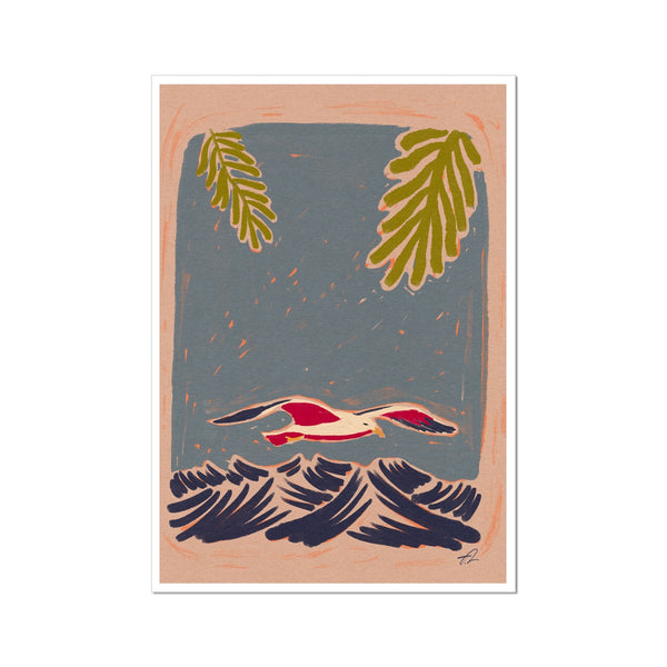 Land & the sea Art Print