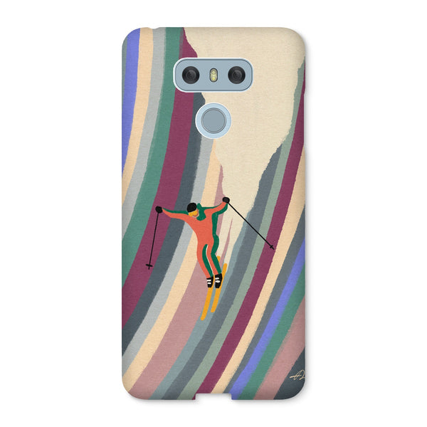 Down the slope Snap Phone Case