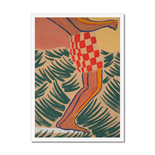 Hang ten and now Framed Print