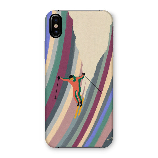 Down the slope Snap Phone Case