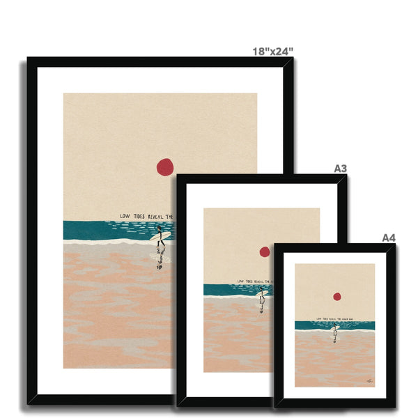 Low tides Framed & Mounted Print