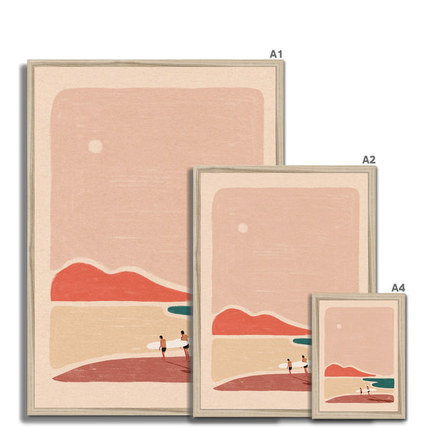Buddies & boards Framed Print