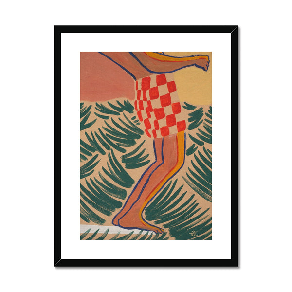 Hang ten and now Framed & Mounted Print