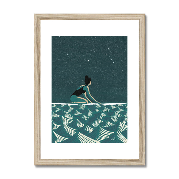 Salt crystals in the sky Framed & Mounted Print