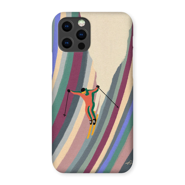 Down the slope Snap Phone Case