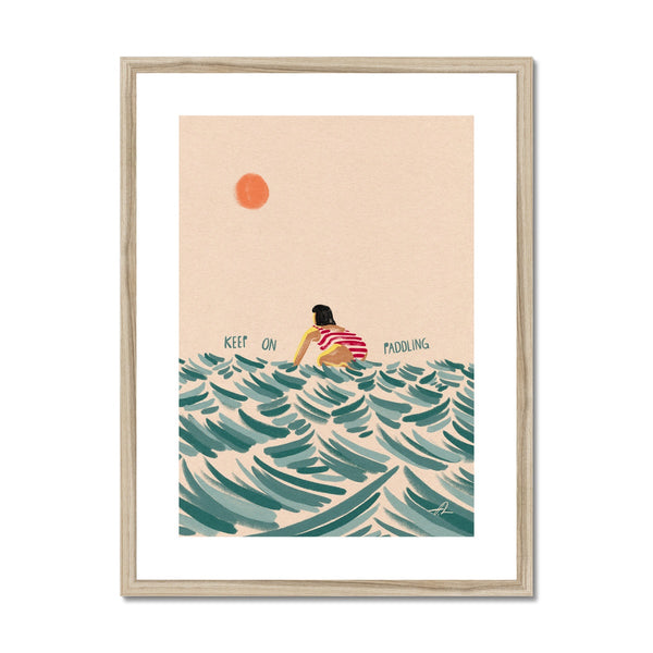 Keep on paddling Framed & Mounted Print